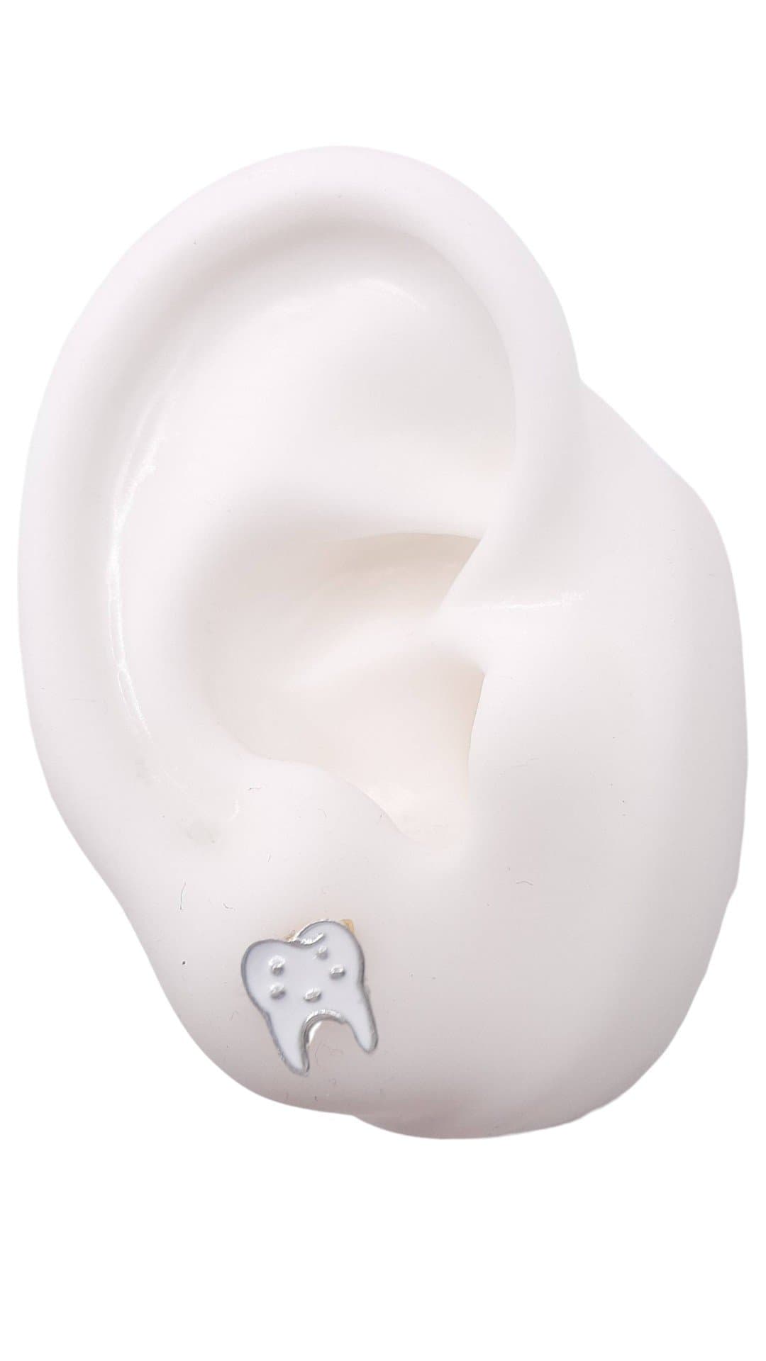 Brinco Dente Esmaltado miniatura 2
