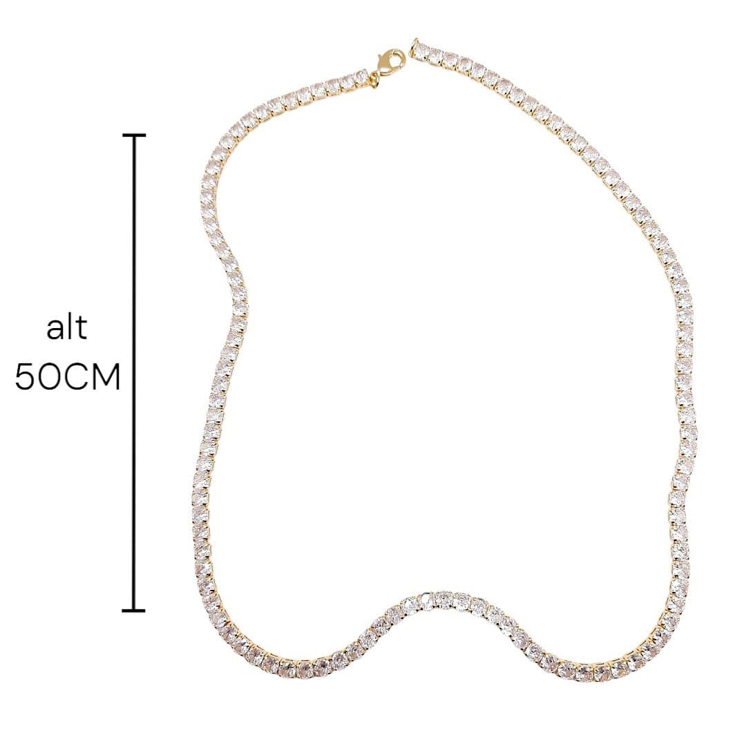 Colar Fio Zirconia 4mm miniatura 2