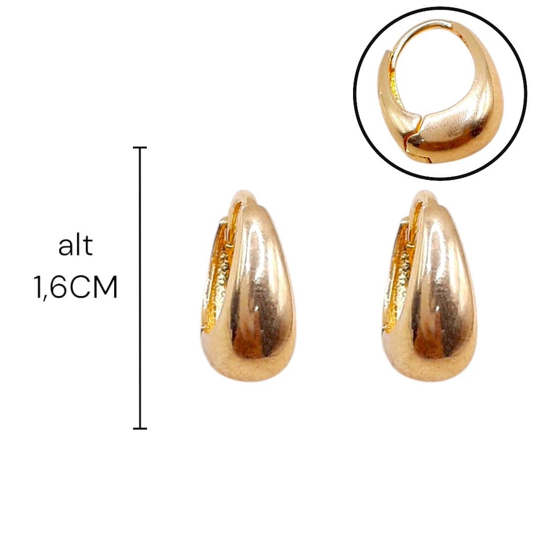Brinco Argola Click Gota Grossa