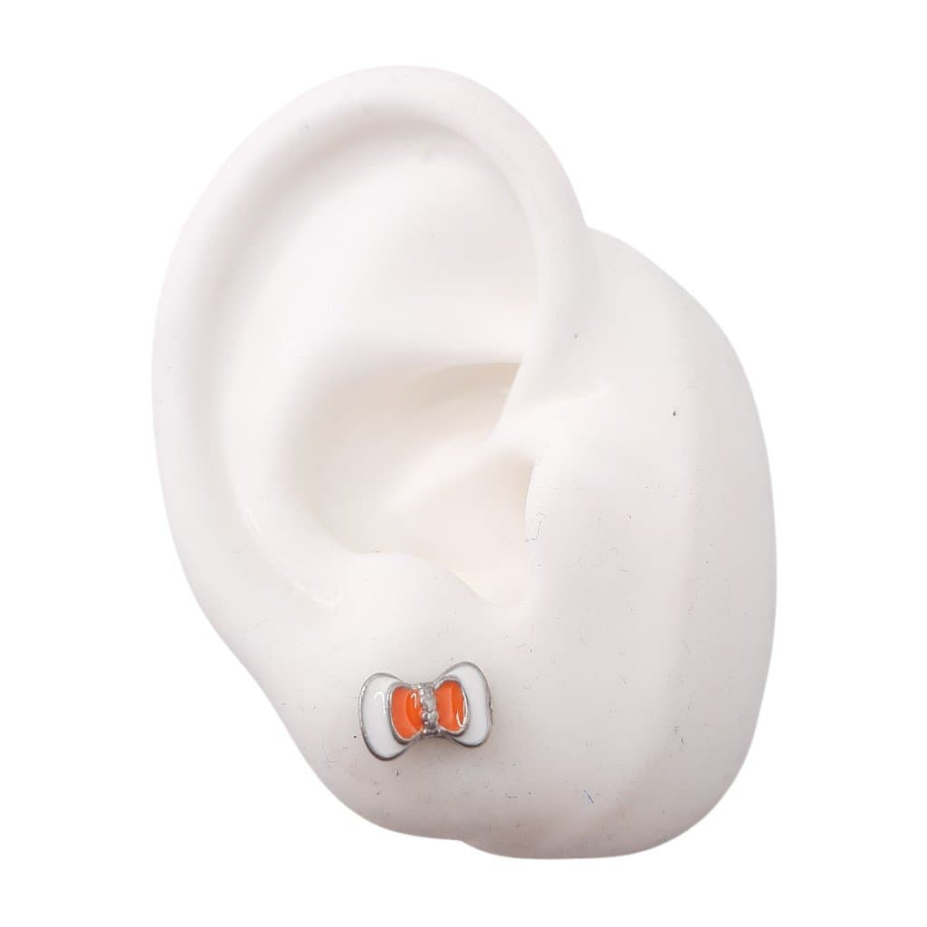 Brinco Laço Esmaltado miniatura 2