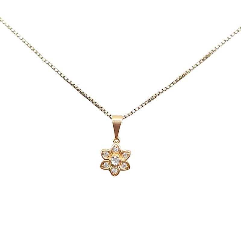 Pingente Flor Cravejada miniatura 2