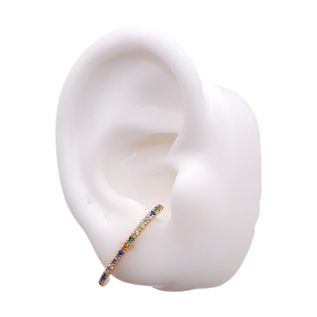 Brinco Ear Hook Cravejado miniatura 2