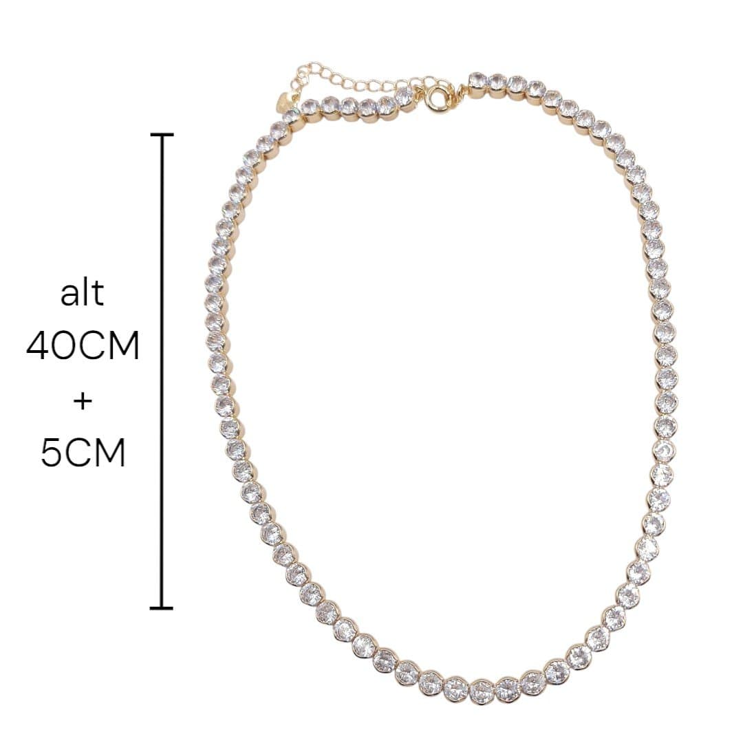 Choker Fio Cravação Ingleza-35cm miniatura 2