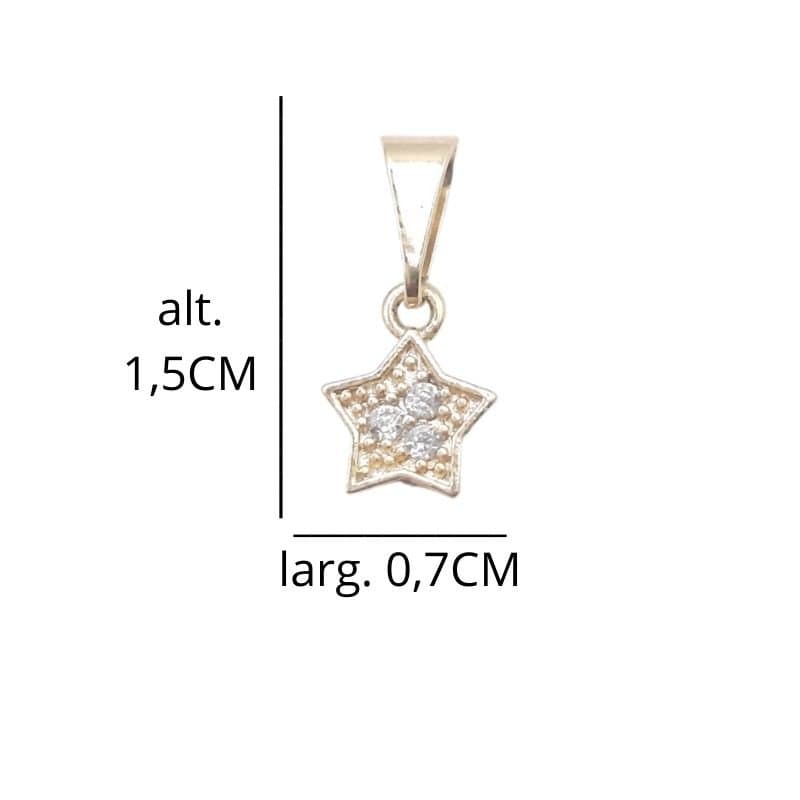 Pingente Estrelinha Cravejada