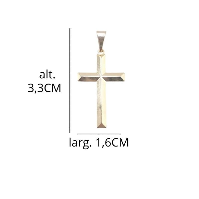 Pingente Cruz Triangular