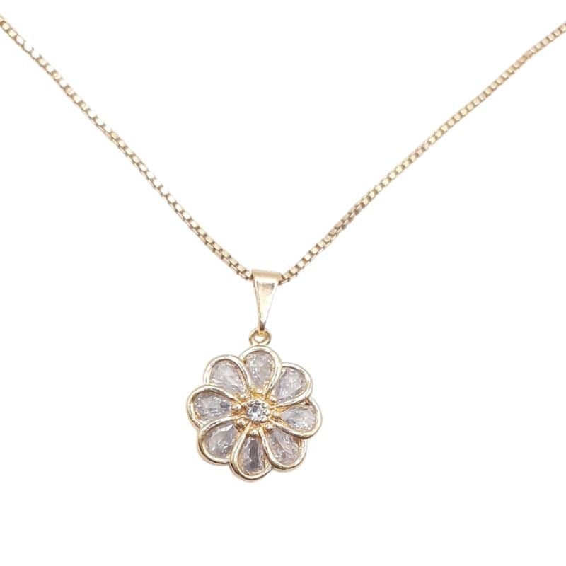 Pingente Flor De Zircônia miniatura 2