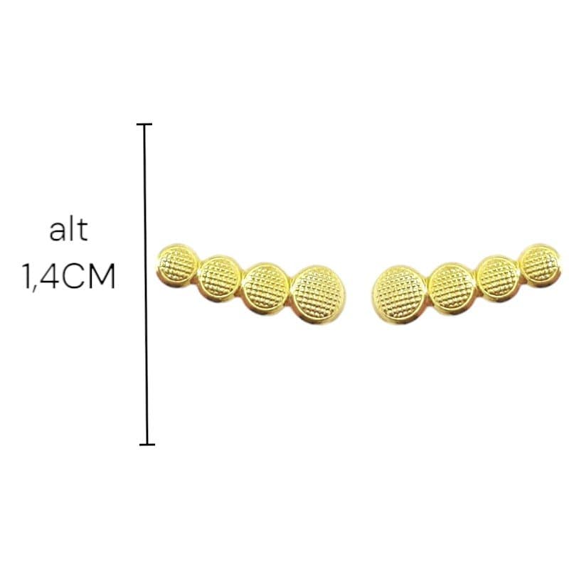 Brinco Ear Cuff 4 Bolinhas