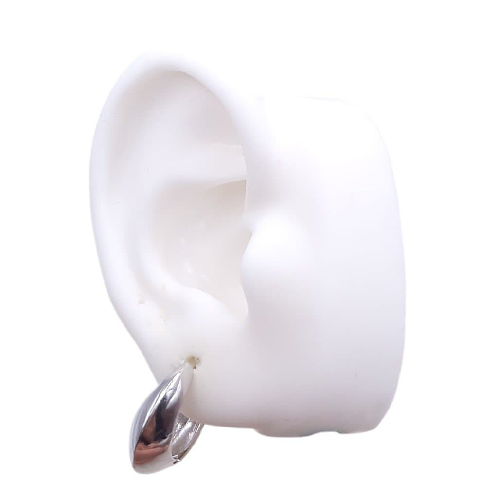 Brinco Argolinha Click Gota Grossa Abaulada miniatura 3