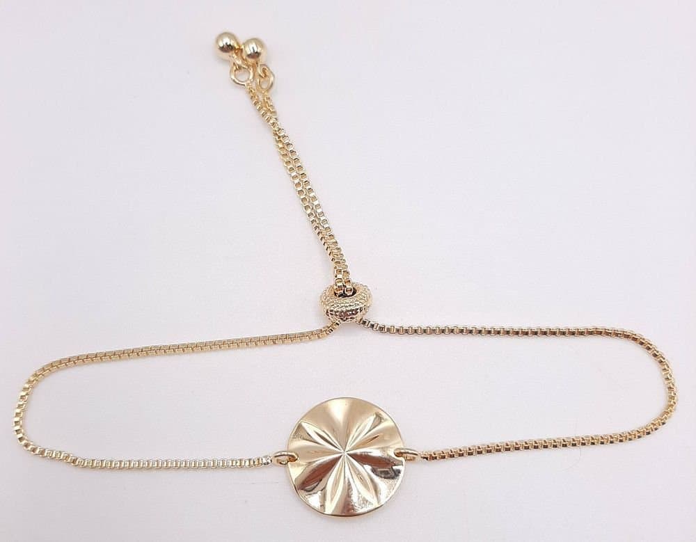 Pulseira Ajuste Peça Redonda Efeito Raios miniatura 2