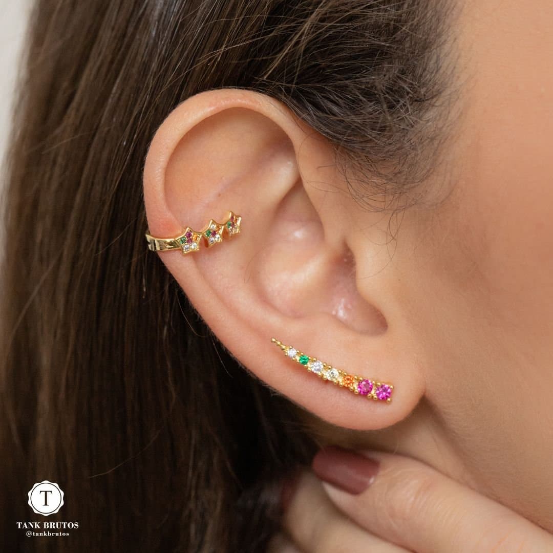 Piercing Fake Estrela Cravejadas