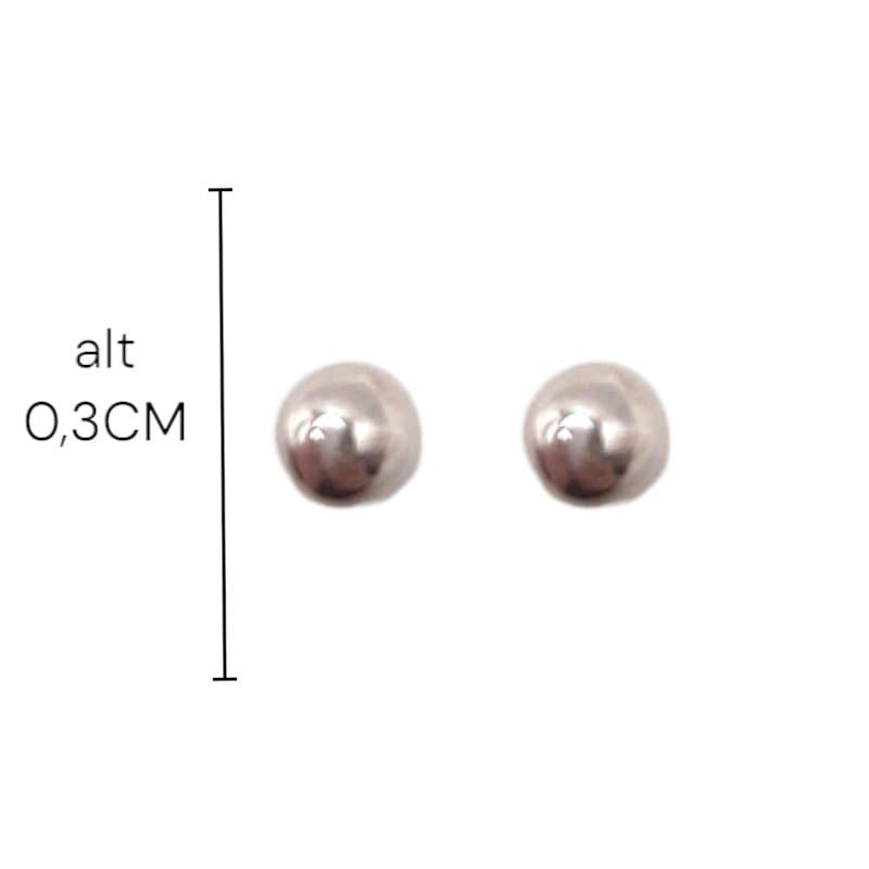 Brinco Bolinha 3,5mm - Inox