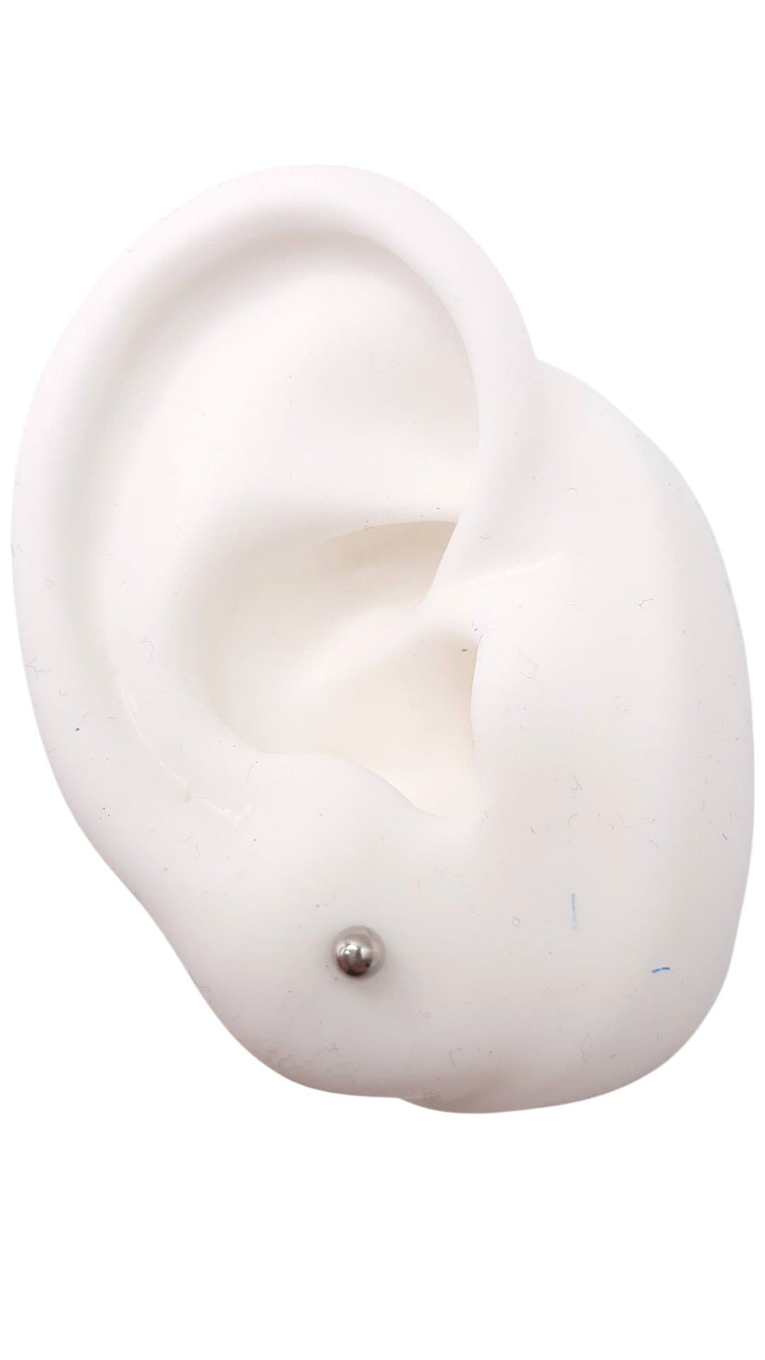 Brinco Bolinha 3,5mm - Inox miniatura 2