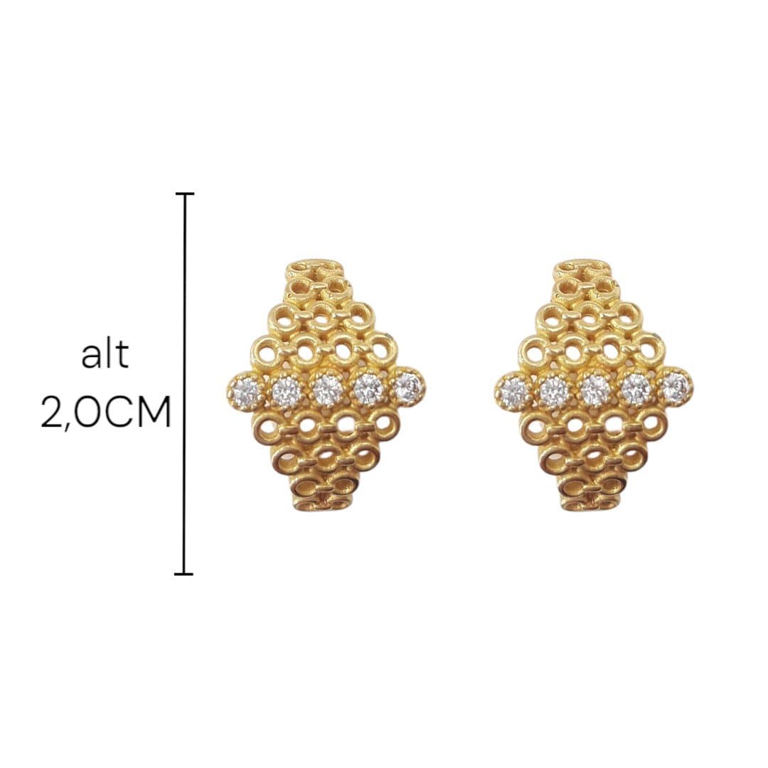 Brinco Ear Hook Aros Vazados miniatura 2