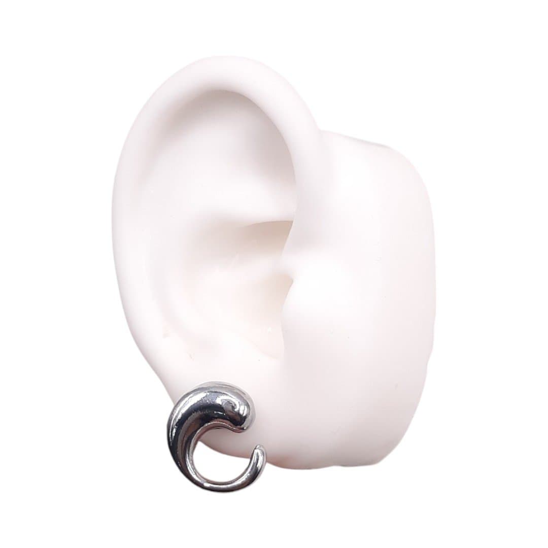 Brinco Vírgula Em Espiral miniatura 3