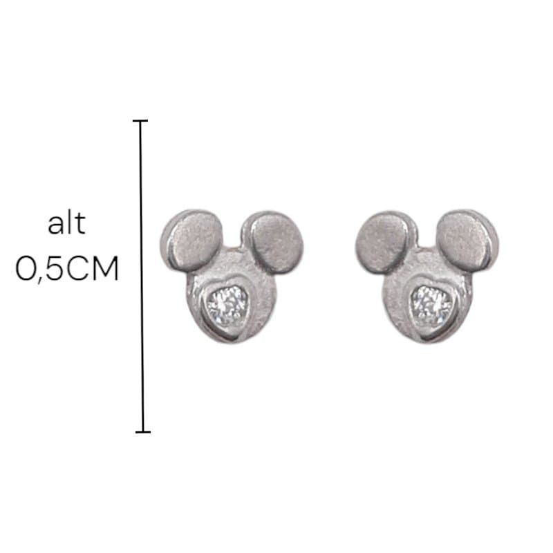 Brinco Mickey Com Zircônia