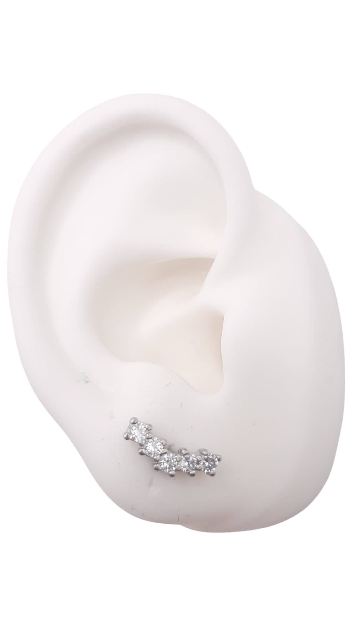 Brinco Ear Cuff 5 Pedras miniatura 2