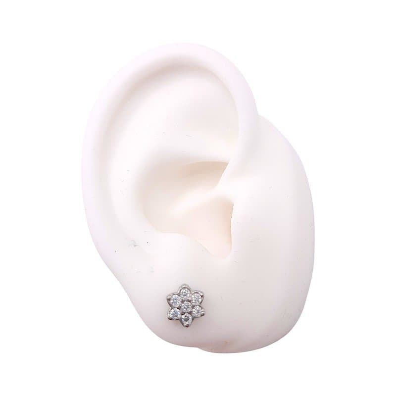 Brinco Florzinha Cravejada miniatura 2