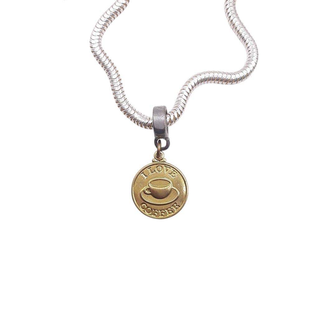 Berloque Medalha Com Xícara Café miniatura 2