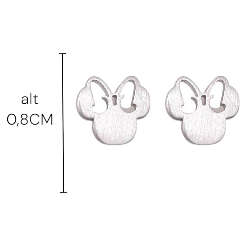 Brinco Minnie Com Laço Vasado