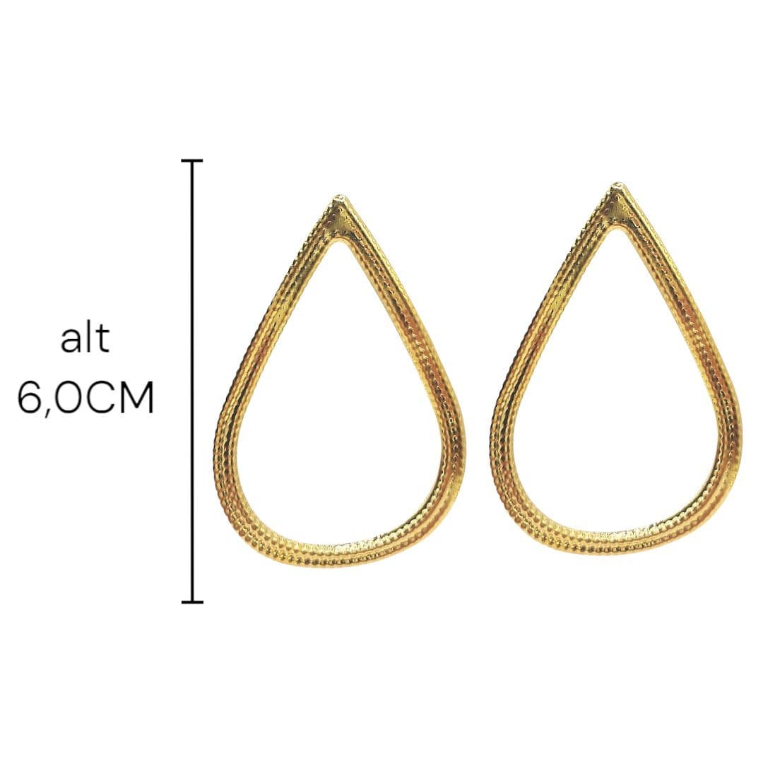 Brinco Gota Gigante Vazada