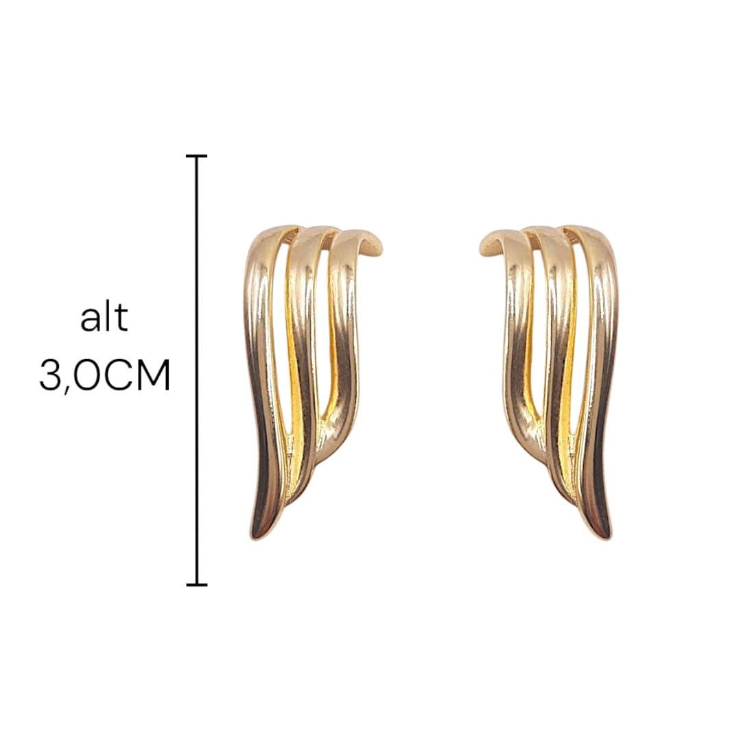 Brinco Ear Hook Asa Três Fios miniatura 2