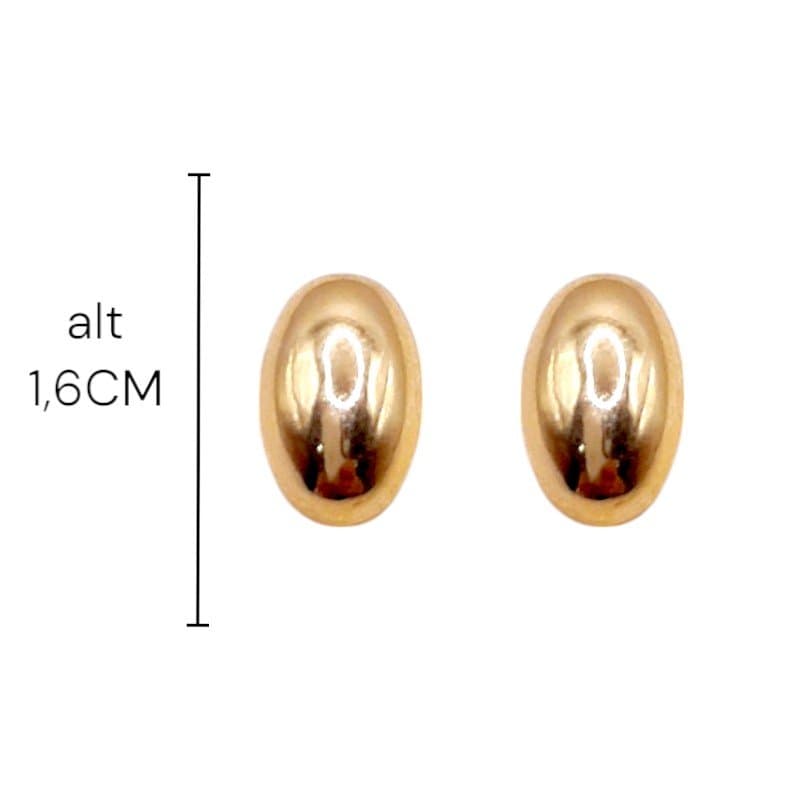 Brinco Oval Abaulado P miniatura 2