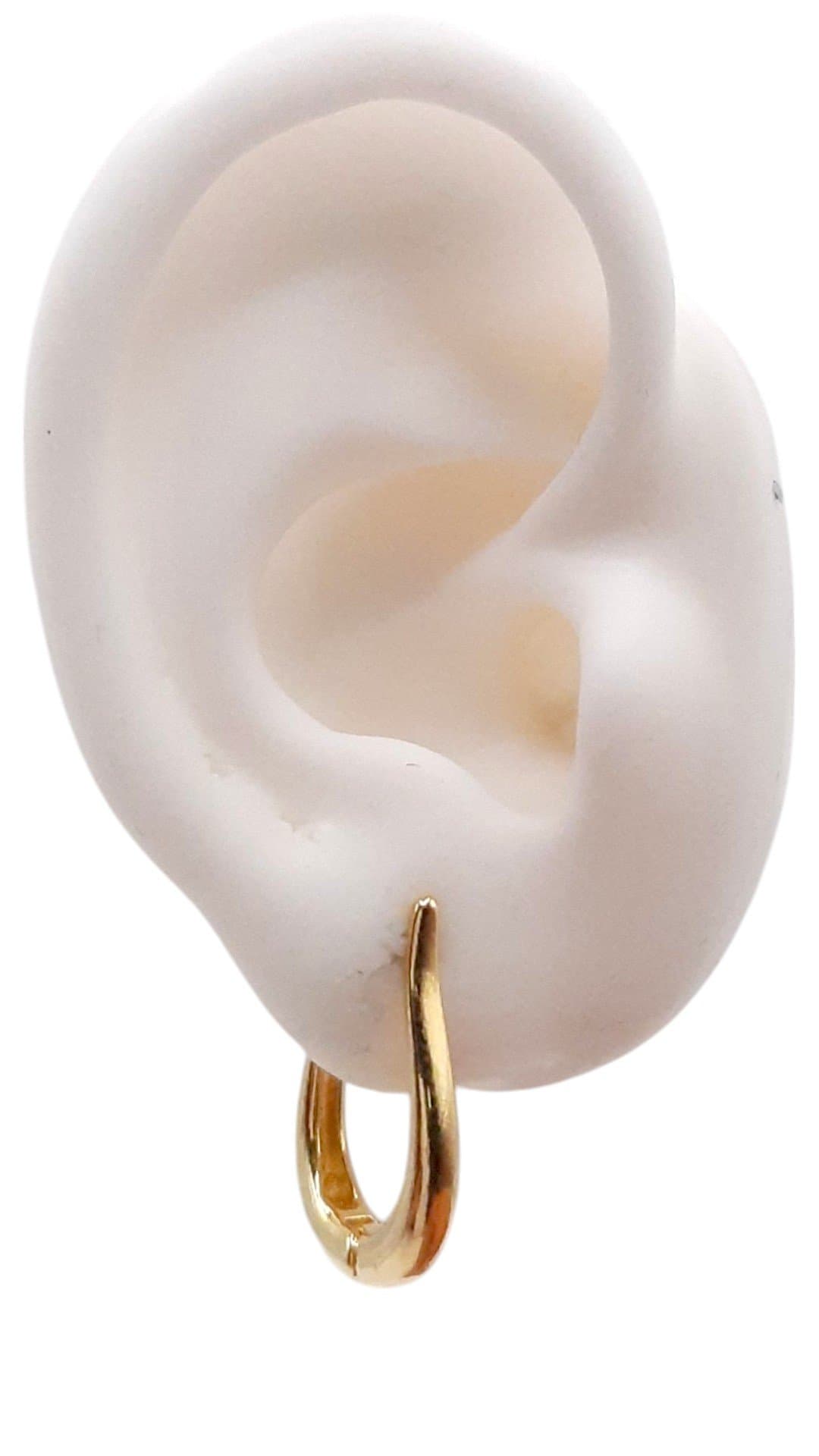 Brinco Argolinha Click Chifrinho Fina G. miniatura 2