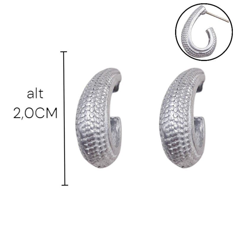 Brinco Argola Gota Craquelada