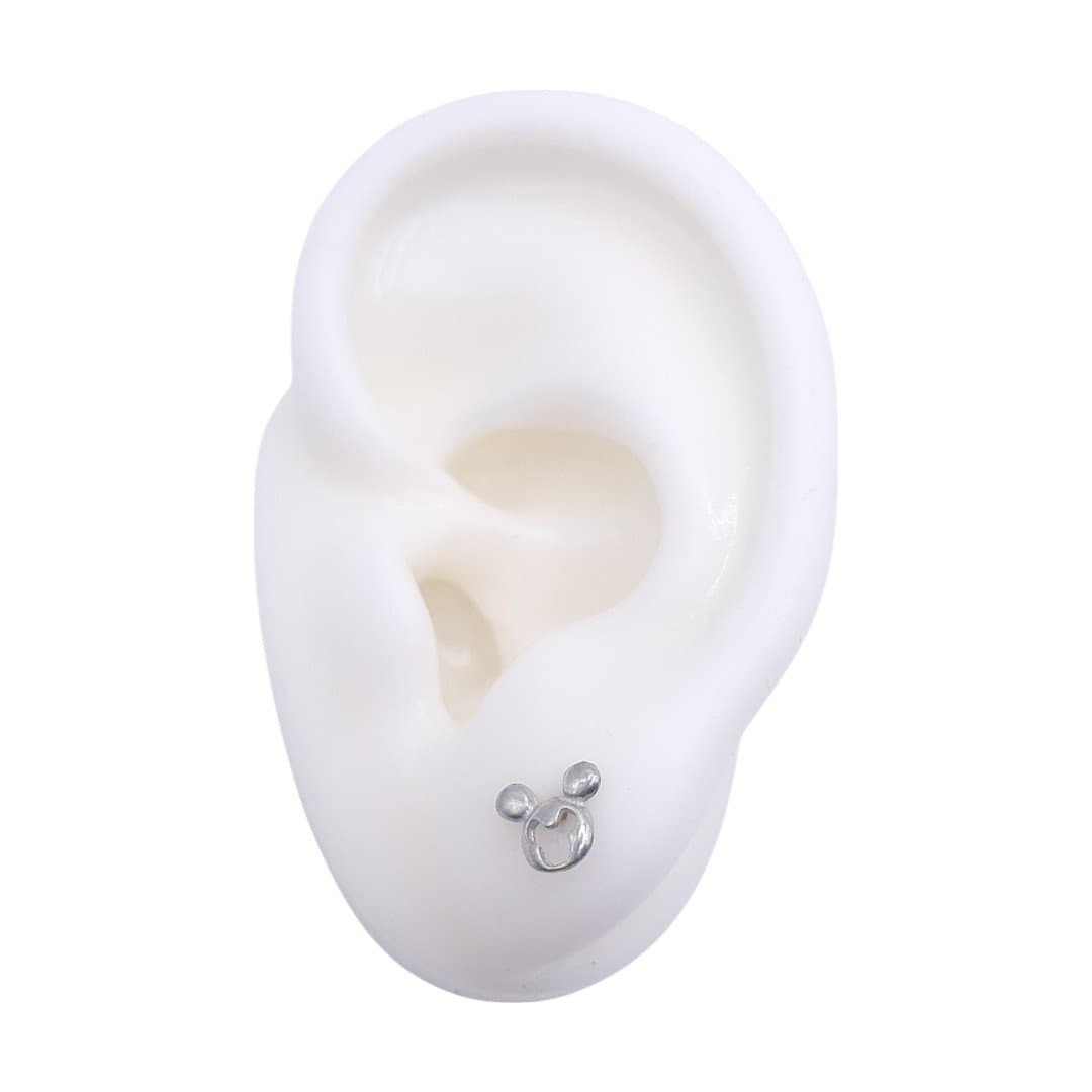 Brinco Mickey Desenhado Vasado miniatura 2