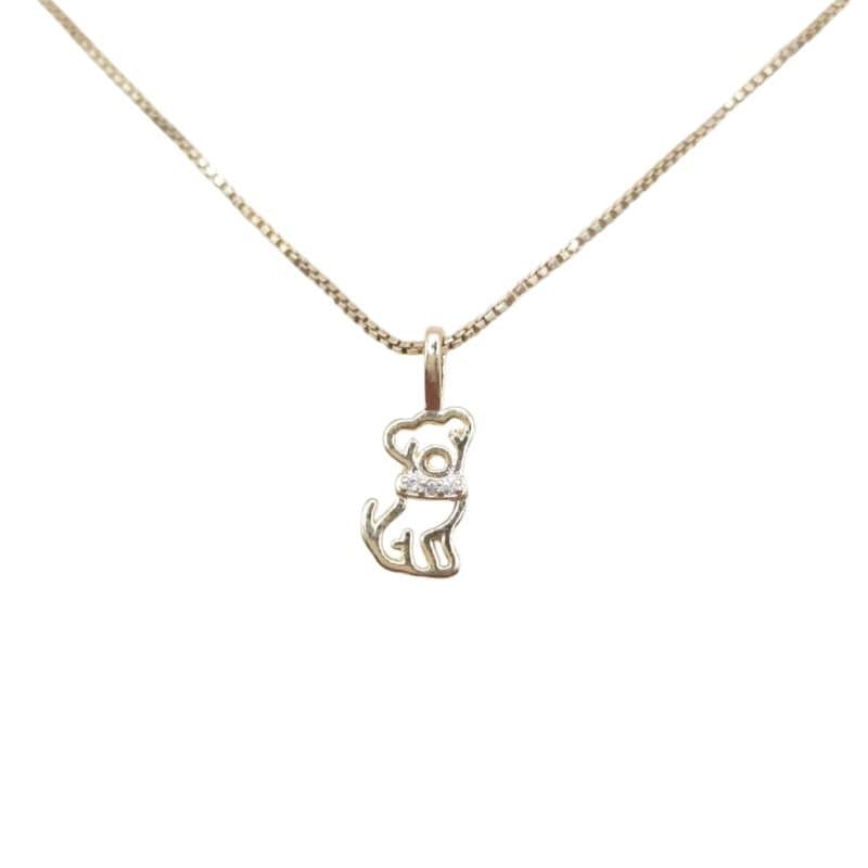 Pingente Cachorrinho Com Zircõnia miniatura 2