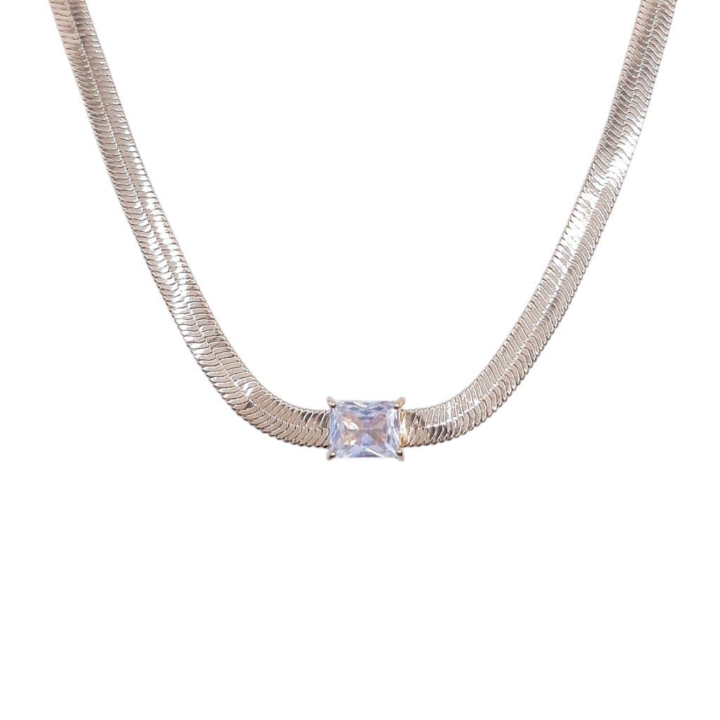 Choker Fita Com Baguete