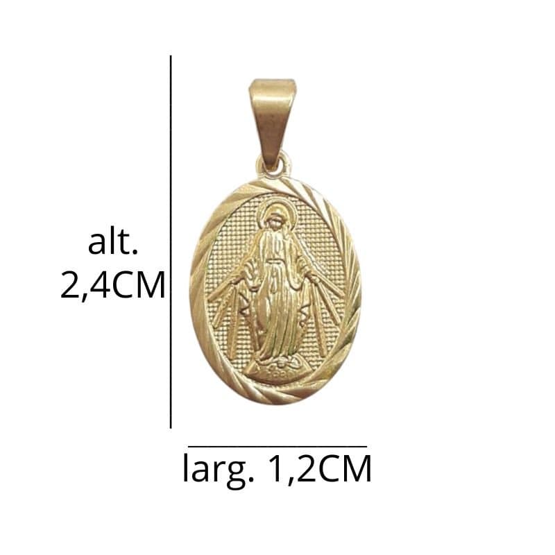 Pingente Medalha Nossa Srª Das Graças Nº2