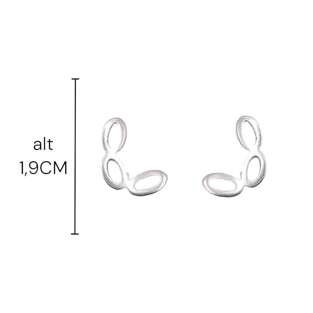 Brinco Ear Cuff 3 Elos Ovais miniatura 2