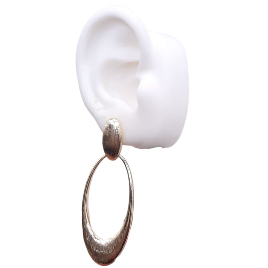 Brinco Pendurado Oval miniatura 3