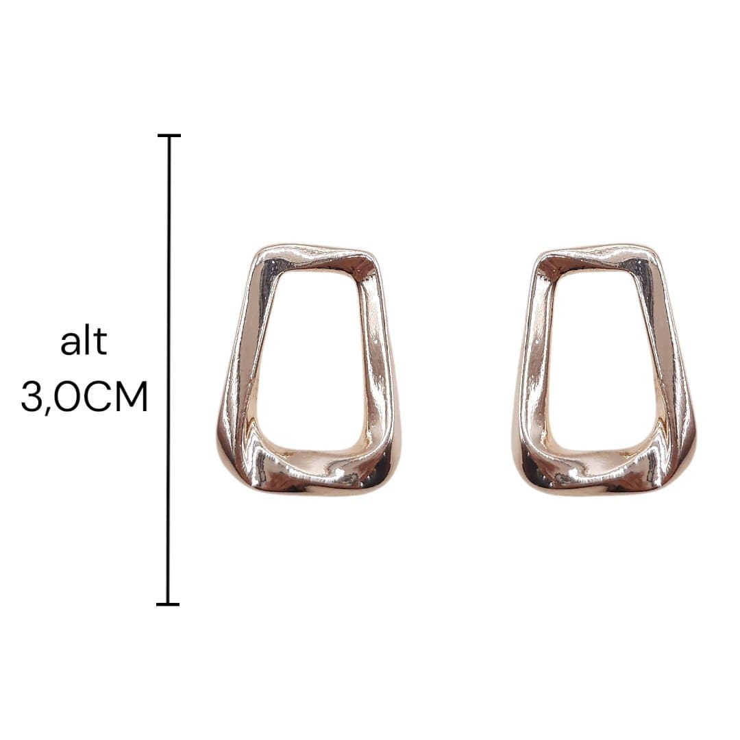 Brinco Quadrado Orgânico miniatura 2