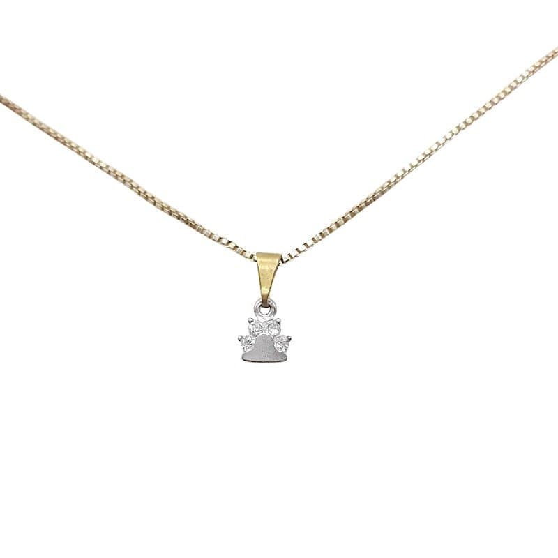 Pingente Patinha Unha  Cravejada miniatura 2