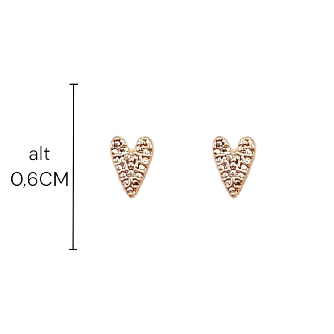Brinco Coração Trabalhado Esticadinho miniatura 2