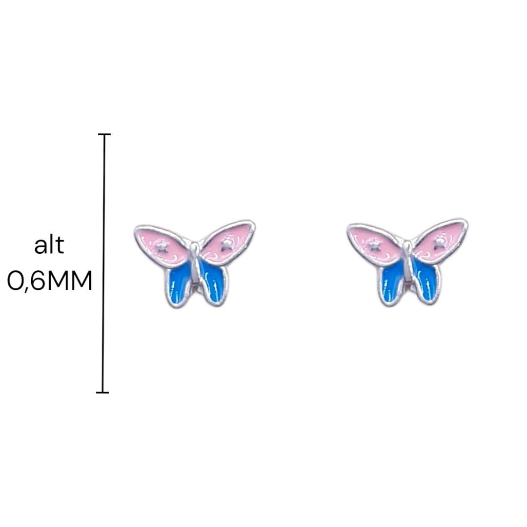 Brinco Borboleta Esmaltada