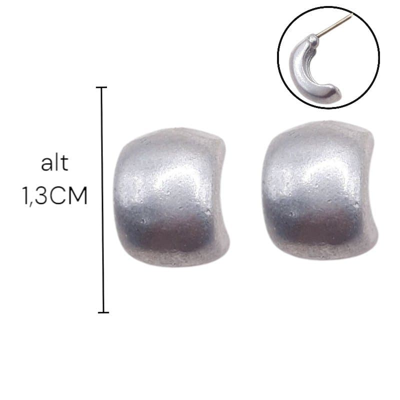 Brinco Meia Argola Larga
