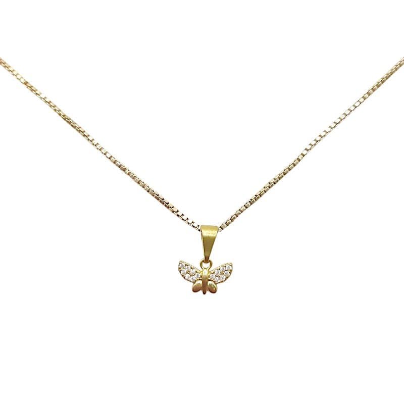 Pingente Borboleta De Asas Cravejada miniatura 2