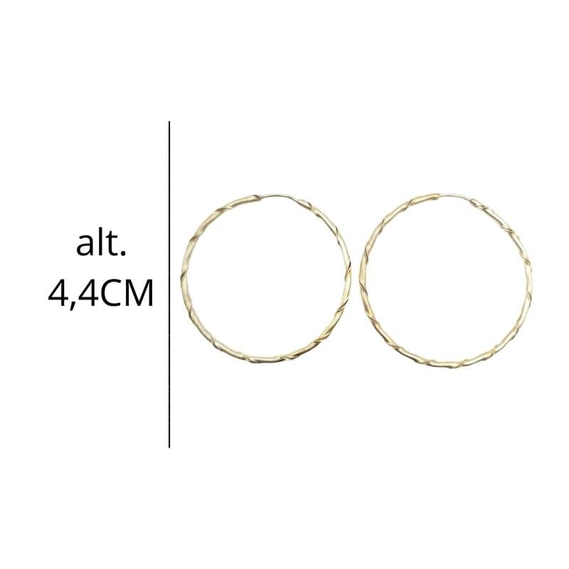 Brinco Argola Fio Torcido 4,5cm