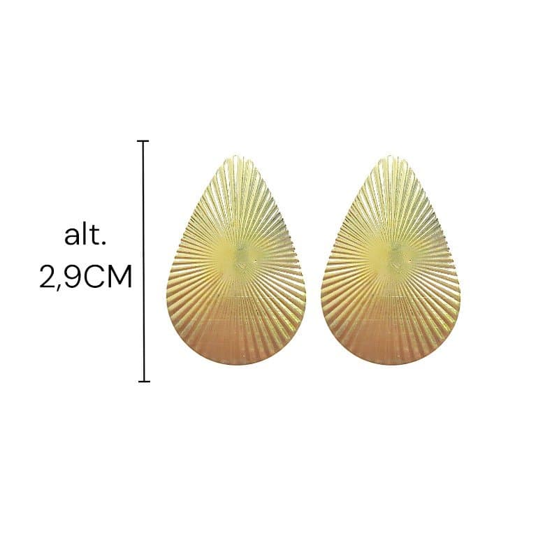 Brinco Gota Grande Diamantada