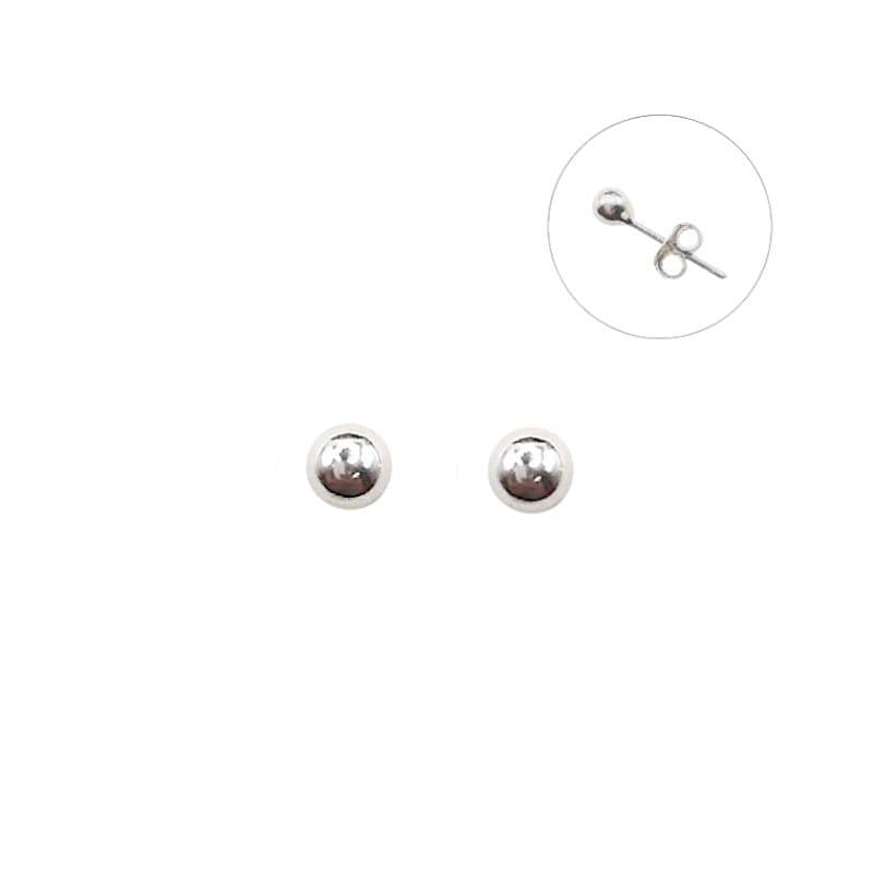 Brinco Bolinha 3mm Prata 925 miniatura 2