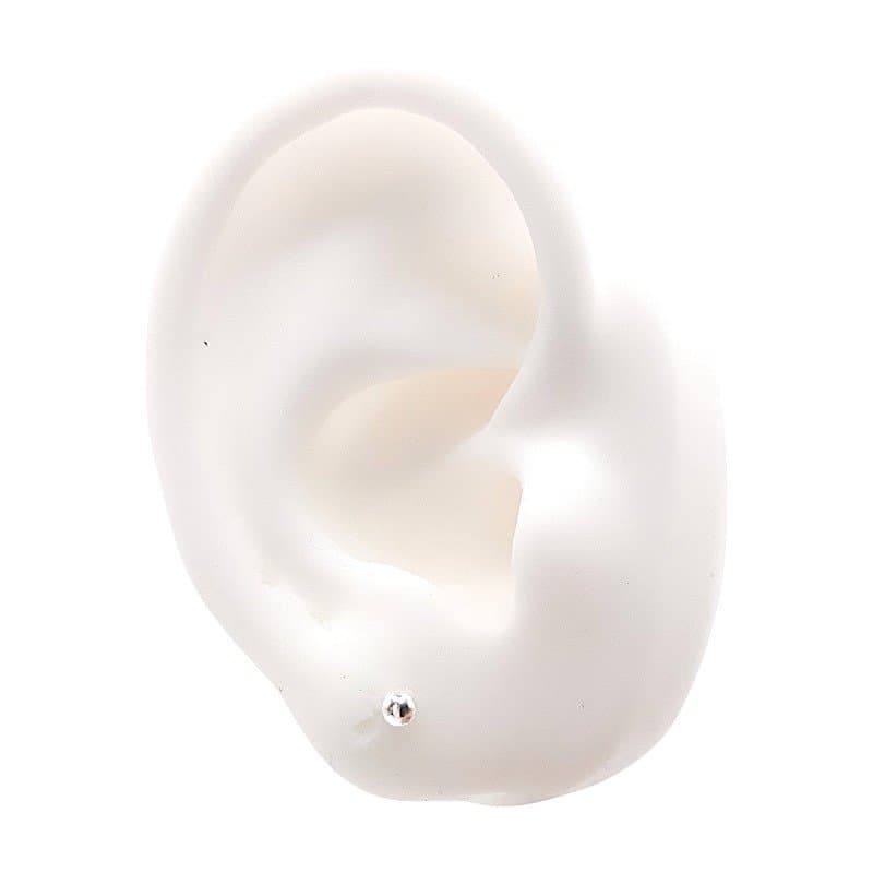 Brinco Bolinha 3mm Prata 925 miniatura 3