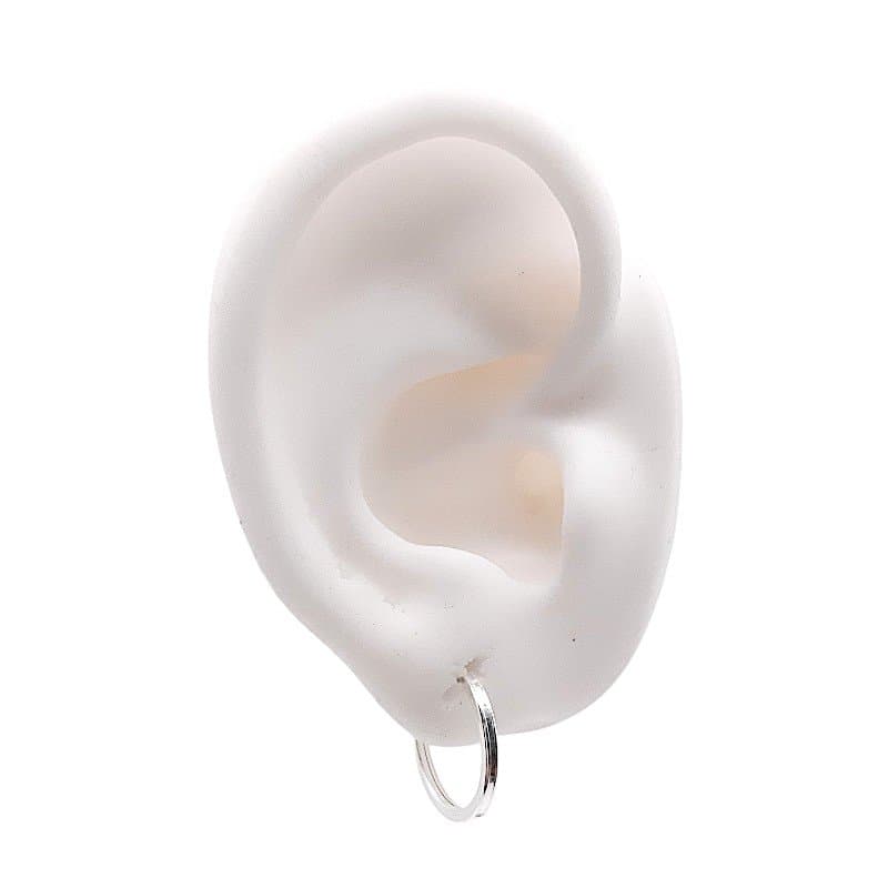 Argola De Fio Quadrado 1,7cm Prata 925 miniatura 3