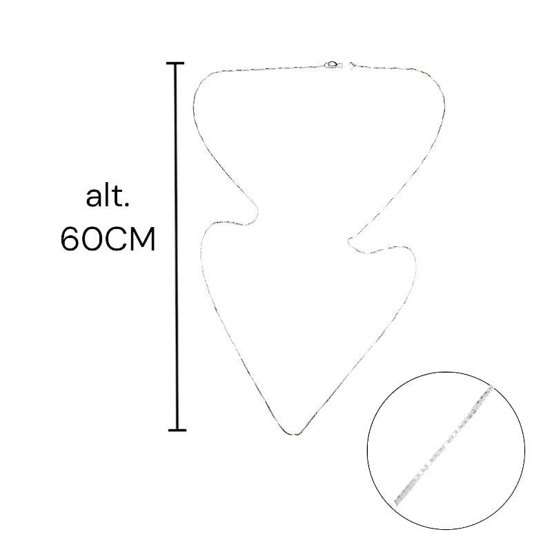 Corr. Veneziana 60cm Prata 925