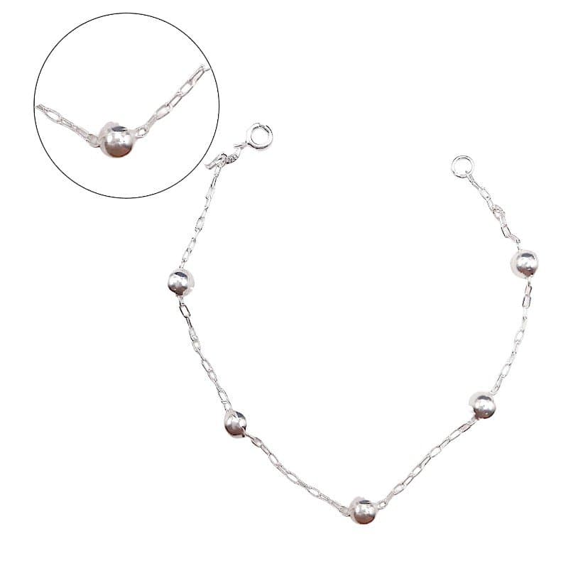 Puls. Com 5 Bolinhas Prata 925