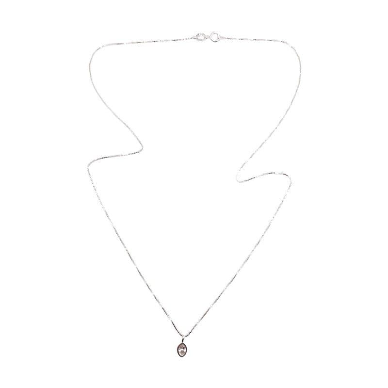 Colar Gota Ponto De Luz 45cm Prata 925 miniatura 2