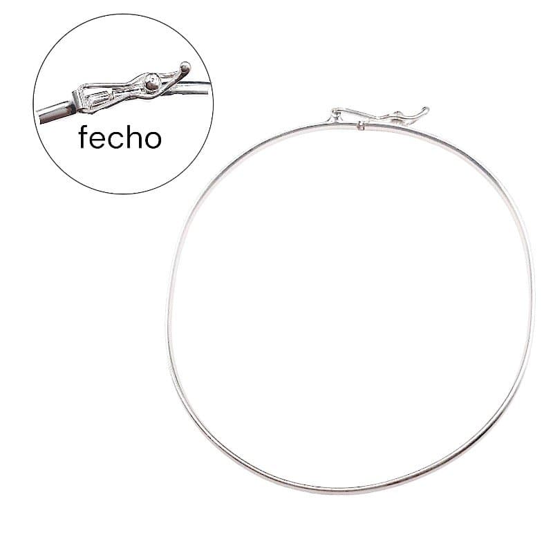 Bracelete Meia Cana P Prata 925