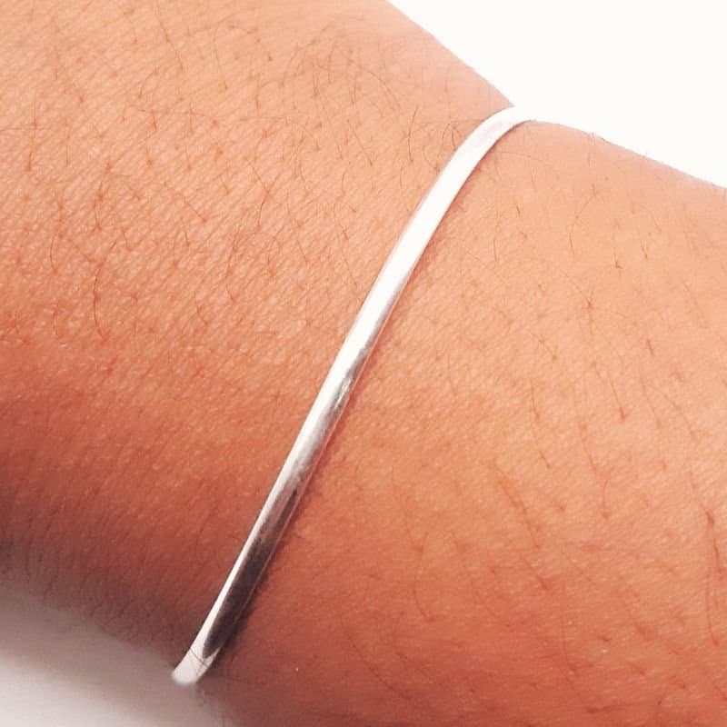 Bracelete Meia Cana P Prata 925 miniatura 3